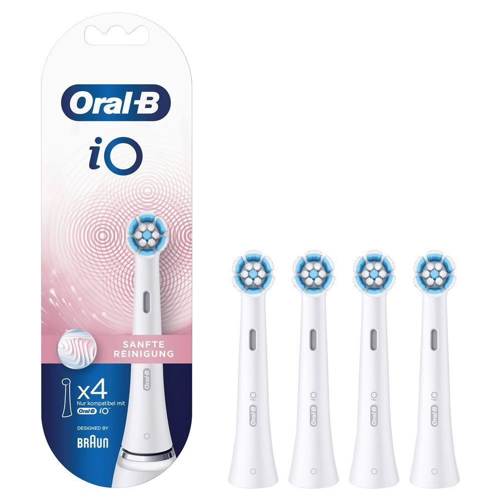 Bild: Oral-B iO Sanfte Reinigung Aufsteckbürsten, Weiß