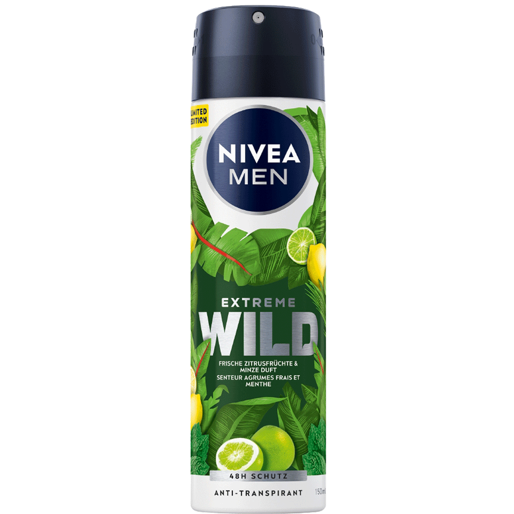 Bild: NIVEA MEN Into the wild Deospray Fresh Citrus Fruits & Mint 