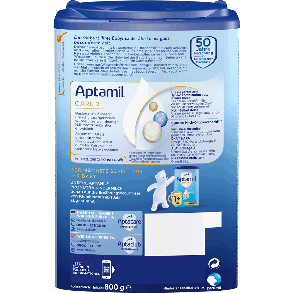 Bild: Aptamil 2 Care, Folgemilch