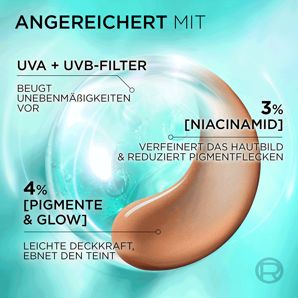 Bild: L'ORÉAL PARIS Bright Reveal Tägliches Glow-Fluid Getönt Mittel LSF 50