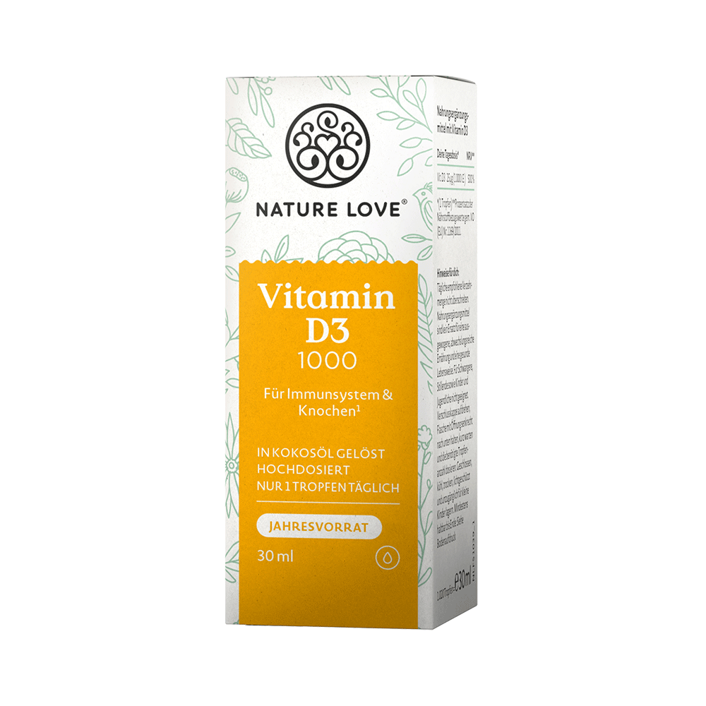 Bild: NATURE LOVE Vitamin D3 1000